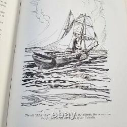 Oregon Letterpress Vintage Imprimerie Plaque Pirate Navire Utilisation Dans Le Célèbre Livre