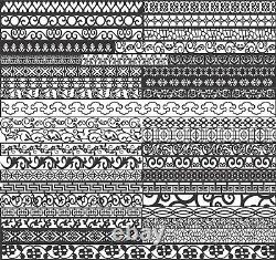 Pack de motifs sur plus de 1 000 fichiers DXF pour la découpe CNC Plasma Laser Waterjet SVG CDR.