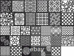 Pack de motifs sur plus de 1 000 fichiers DXF pour la découpe CNC Plasma Laser Waterjet SVG CDR.