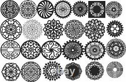 Pack de motifs sur plus de 1 000 fichiers DXF pour la découpe CNC Plasma Laser Waterjet SVG CDR.