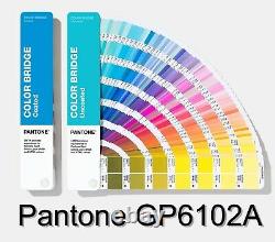 Pantone Gp6102a Color Bridge Guide Set Enduit Et Non Couché Dernière Édition 2022 Nib