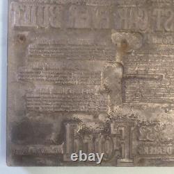 Plaque d'impression publicitaire rare de la voiture FORD Ablest de 1952, la meilleure jamais construite.