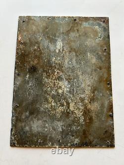 Plaque de métal rare de 8x6 pouces pour imprimante antique Joyeux Noël Bonne Année