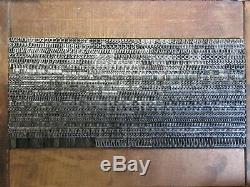 Plomb 10 Letterpress Type Pt. Parsons Italique (b, B & S) A21