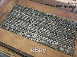 Plomb 10 Letterpress Type Pt. Parsons Italique (b, B & S) A21