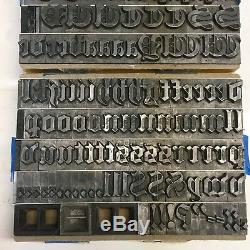 Priory Black Text Type Typographique 48 Pt, Impression Sur Métal Vintage