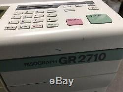 Riso Risograph Gr2710 Duplicateur Gr 2710