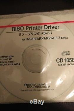 Riso Risograph Rz990u Copieur Haute Vitesse