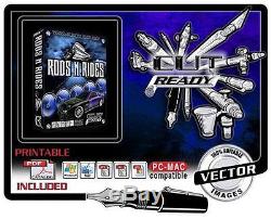 Rods N Rides Eps Clipart Vectoriel Vinyl Cutter Plotter Logiciel Eps Cut Ready Art