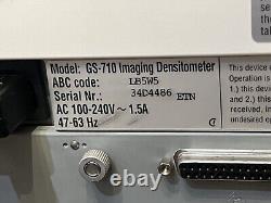 Scanner de densitométrie d'imagerie calibré Bio-Rad GS-710