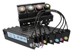 Système d'alimentation d'encre en vrac UV 4 x 8 cartouches verticales pour imprimantes UV Roland VS640