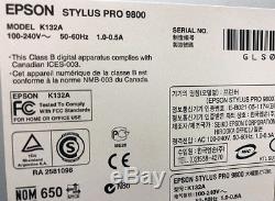 Tête D'impression Epson Stylus Pro 9800 Un Propriétaire Avec Des Options
