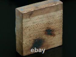 Timbre en bloc d'impression du sceau des États-Unis Novus Ordo Seclorum Vtg Plaque d'encre en bois et en métal