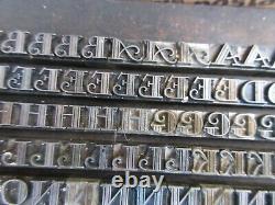 Type De Letterpress Plomb 18 Pt. Gallia Atf # 502 B43