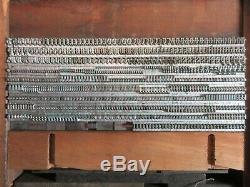 Type De Letterpress Plomb 18 Pt. Waldorf Texte Barnhart Brothers, Et Spindler D62