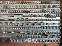 Type De Letterpress Plomb 18 Pt. Waldorf Texte Barnhart Brothers, Et Spindler D62