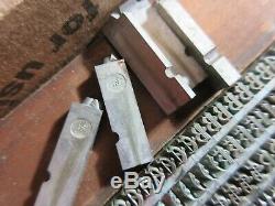 Type De Letterpress Plomb 18 Pt. Waldorf Texte Barnhart Brothers, Et Spindler D62