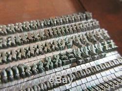 Type De Letterpress Plomb 18 Pt. Waldorf Texte Barnhart Brothers, Et Spindler D62