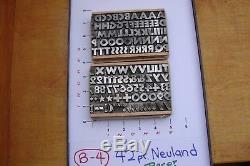 Type De Typographie 42 Pt. Neuland Rare