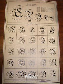 Type De Typographie 60 Pt. Initiales Hollandaises A. T. F. Extrêmement Rare
