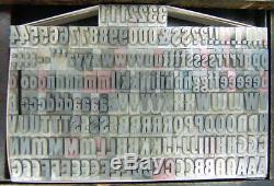 Type Vintage Impression Typographique Métal 36pt Touristique Gothique Withalts D15 8 #