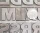 Type De Presse à Lettres En Métal Vintage Atf #162 72pt Franklin Gothic B88 20#