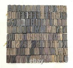 Typographie De Bloc D’impression En Bois/impression En Bois Vintage Letterpress 108 Pc 34mm#tp-21