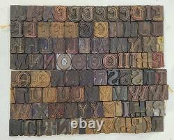 Typographie De Bloc D’impression En Bois/impression En Bois Vintage Letterpress 108 Pc 34mm#tp-4