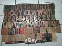 Typographie En Bois Qualité Professionnelle Des Blocs D'impression 6 103 Pcs
