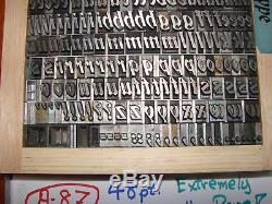 Typographie Type 48 Pt. Bradley Italic Atf, Vers 1898 (rare!)