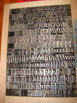 Typographie Type 48 Pt. Bradley Italic Atf, Vers 1898 (rare!)