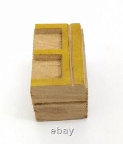 Typographie en blocs en bois pour impression en relief vintage 110 pièces 32mm LB111