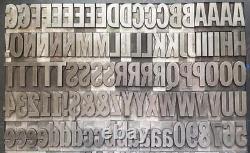 Typographie métallique vintage ATF #165 72/96pt Franklin Gothic en excellent état B83 55#