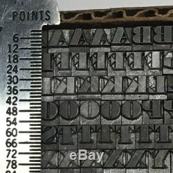 Ultra Bodoni 14 Pt Letterpress Type D'impression Plomb De Métal Rare Imprimante Trie