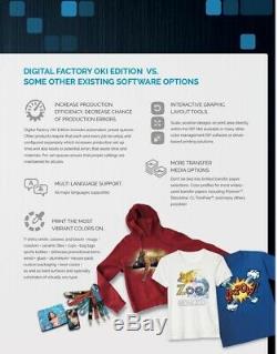Version Digital Factory 10 Oki Édition Rip Logiciel Par Cadlink Idéal Pour T-shirt