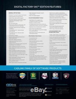 Version Digital Factory 10 Oki Édition Rip Logiciel Par Cadlink Idéal Pour T-shirt