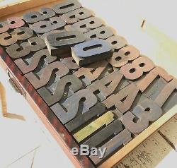 Vintage 31 Chiffres Bois Letterpress Imprimer Type 3 3-5 / 16 Lot Printing Press