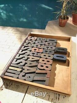 Vintage 31 Chiffres Bois Letterpress Imprimer Type 3 3-5 / 16 Lot Printing Press