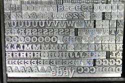 Vintage Alphabets Letterpress Print Type 24pt Antique Shaded Stymie Mn86 11#