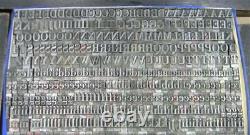 Vintage Alphabets Letterpress Type D'impression 24pt Bodoni Mn53 10#