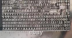 Vintage Alphabets Letterpress Type D'impression 24pt Stymie Bold Mn99 12#