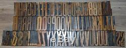 Vintage Bois Letterpress Blocs D'impression Type 3 5/16 Grand