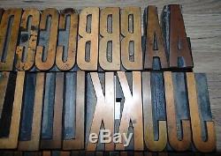 Vintage Bois Letterpress Blocs D'impression Type 3 5/16 Grand