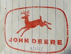 Vintage Grand John Deere Imprimante Plaquée Cuivre Presse Die Block Cut Rare