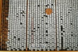Vintage Japonese / Lettre Métale Chinois Kanji Imprimant Des Bloques / 15 3/4 Lbs