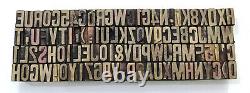 Vintage Letterpress Bois / Bois Impression Type Bloc Typographie 100pc 17mm#tp-222