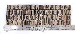 Vintage Letterpress Bois / Bois Impression Type Bloc Typographie 100pc 17mm#tp-222