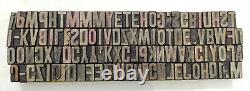 Vintage Letterpress Bois / Bois Impression Type Bloc Typographie 116 Pc17mm #dm30