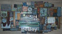 Vintage Lot De Typo Impression Imprimantes Blocs