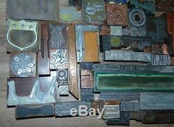 Vintage Lot De Typo Impression Imprimantes Blocs